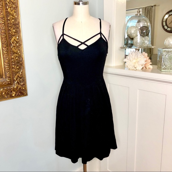 American Eagle Outfitters Dresses & Skirts - American Eagle Black Strappy Mini Dress Sundress